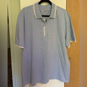 Joe Fresh Light Blue Polo Shirt with White Accents